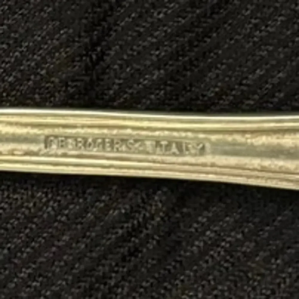 FB Rogers Italy Silverplate Berry/Fruit Serving Spoon Kings pattern Ornate